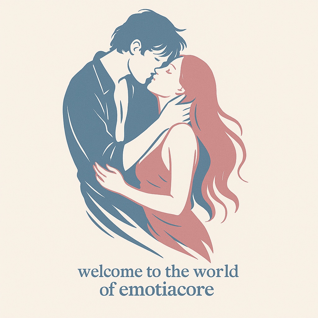 Stylized romantic illustration for The Velvet Codex